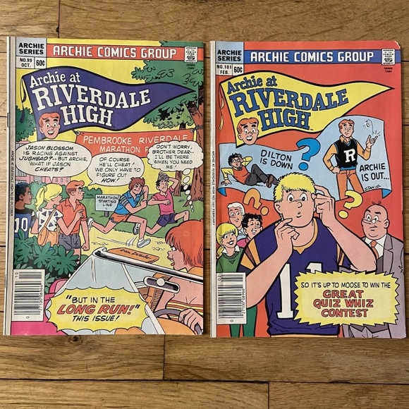 ❌SOLD!❌ 6 Vintage Comics ARCHIE at RIVERDALE HIGH 1980’s - Picture 3 of 13